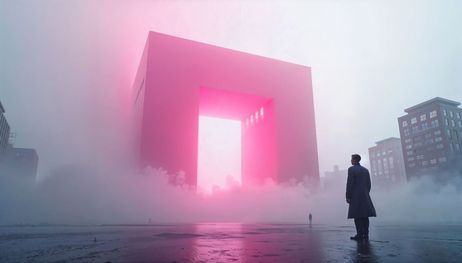 Illustrazione futuristica per l'articolo sulla sparizione del design nel web governato dall'Intelligenza Artificiale