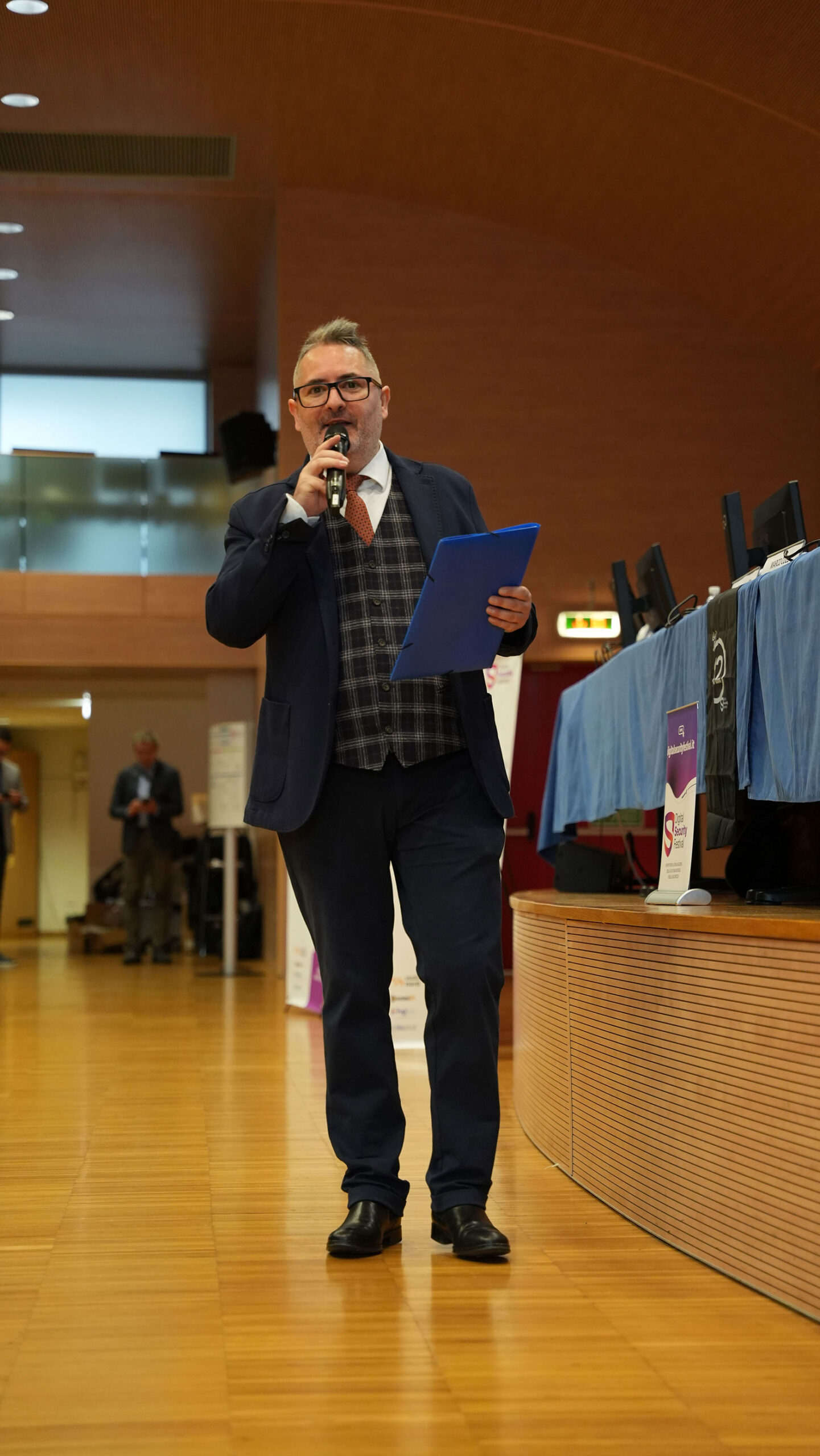 Gabriele Gobbo durante conferenza