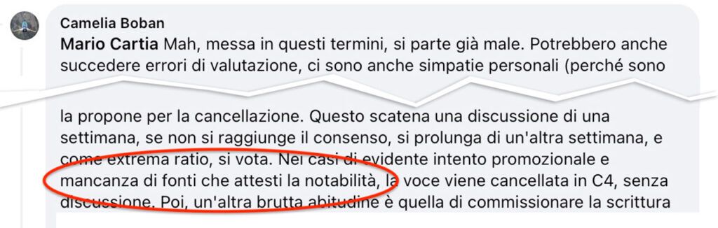 Lo strano caso di Wikipedia e Camisani Calzolari 5 Lo strano caso di Wikipedia e Camisani Calzolari - 5 - Gabriele Gobbo