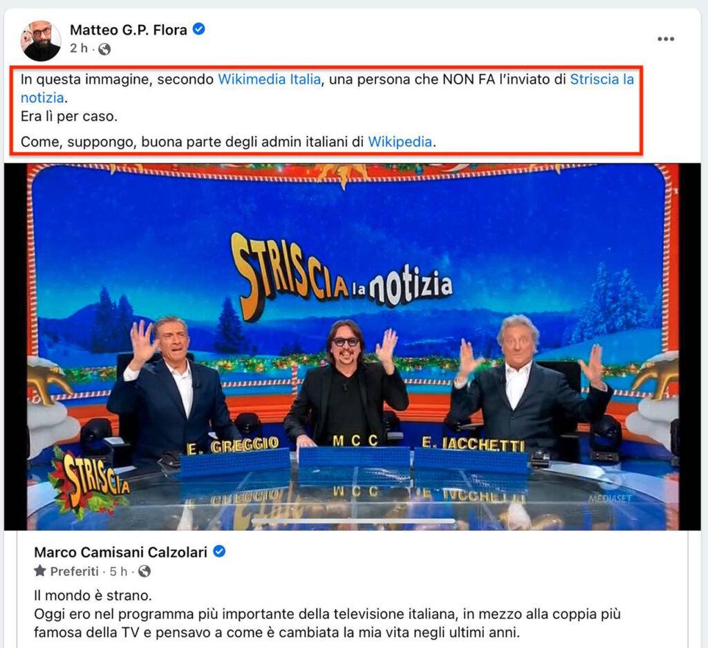 Lo strano caso di Wikipedia e Camisani Calzolari 14 Lo strano caso di Wikipedia e Camisani Calzolari - 14 - Gabriele Gobbo