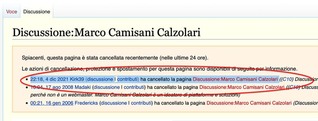 Lo strano caso di Wikipedia e Camisani Calzolari 9 Lo strano caso di Wikipedia e Camisani Calzolari - 9 - Gabriele Gobbo