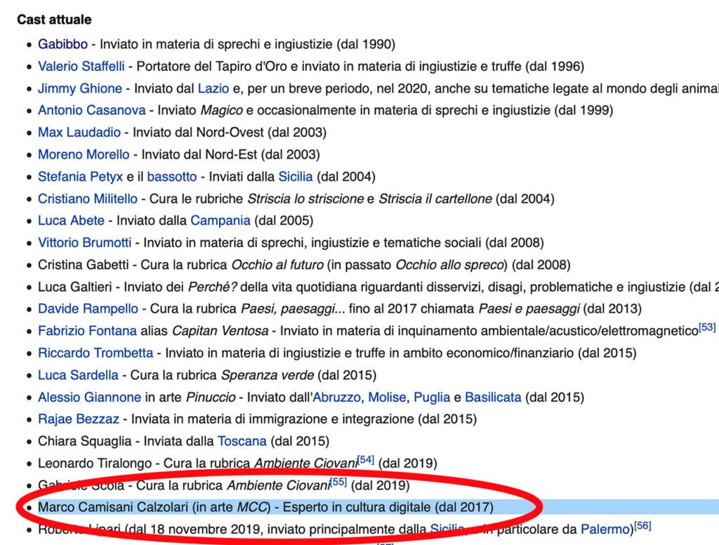 Lo strano caso di Wikipedia e Camisani Calzolari 7 Lo strano caso di Wikipedia e Camisani Calzolari - 7 - Gabriele Gobbo