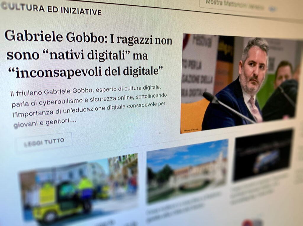 Gabriele Gobbo: Esperto digitale, docente, speaker e consulente 12 Gabriele Gobbo: Esperto digitale, docente, speaker e consulente - 12 - Gabriele Gobbo