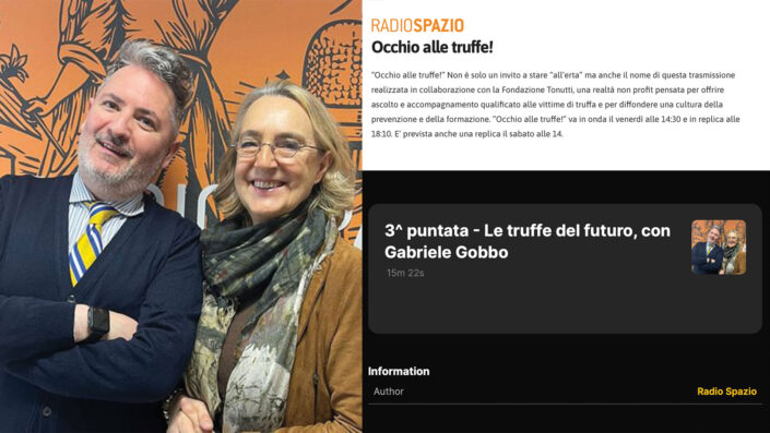 Il mio intervento in radio sulle truffe del futuro e sugli smart robot - Gabriele Gobbo